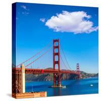 Golden Gate Bridge San Francisco from Presidio in California USA-holbox-Stretched Canvas