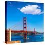 Golden Gate Bridge San Francisco from Presidio in California USA-holbox-Stretched Canvas