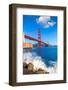 Golden Gate Bridge San Francisco from Presidio in California USA-holbox-Framed Photographic Print