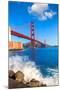 Golden Gate Bridge San Francisco from Presidio in California USA-holbox-Mounted Photographic Print