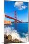 Golden Gate Bridge San Francisco from Presidio in California USA-holbox-Mounted Photographic Print