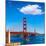 Golden Gate Bridge San Francisco from Presidio in California USA-holbox-Mounted Photographic Print