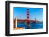 Golden Gate Bridge San Francisco from Presidio in California USA-holbox-Framed Photographic Print