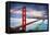 Golden Gate Bridge, San Francisco-vent du sud-Framed Stretched Canvas