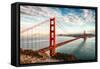 Golden Gate Bridge, San Francisco-vent du sud-Framed Stretched Canvas