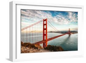 Golden Gate Bridge, San Francisco-vent du sud-Framed Photographic Print