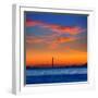 Golden Gate Bridge Sunset in San Francisco California USA-holbox-Framed Photographic Print