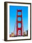 Golden Gate Bridge Traffic in San Francisco California USA-holbox-Framed Photographic Print