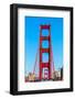 Golden Gate Bridge Traffic in San Francisco California USA-holbox-Framed Photographic Print