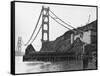 Golden Gate Bridge under Construction-null-Framed Stretched Canvas