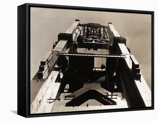 Golden Gate Bridge under Construction-null-Framed Stretched Canvas