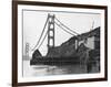 Golden Gate Bridge under Construction-null-Framed Photographic Print