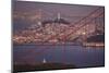 Golden Gate Bridge with city of San Francisco behind, California, USA-Stuart Westmorland-Mounted Photographic Print
