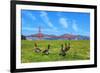 Golden Gate Bridge with Gooses-prochasson-Framed Photographic Print