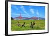 Golden Gate Bridge with Gooses-prochasson-Framed Photographic Print