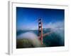 Golden Gate Bridge with Mist and Fog, San Francisco, California, USA-Steve Vidler-Framed Photographic Print