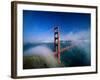 Golden Gate Bridge with Mist and Fog, San Francisco, California, USA-Steve Vidler-Framed Photographic Print