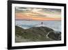 Golden Gate Bridge with morning fog shot at sunrise from Slackers Hill. San Francisco, Marin County-ClickAlps-Framed Photographic Print