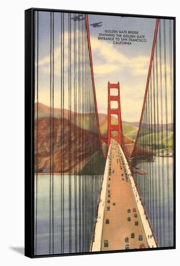 Golden Gate Bridge with Planes, San Francisco, California-null-Framed Stretched Canvas