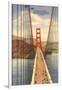 Golden Gate Bridge with Planes, San Francisco, California-null-Framed Art Print