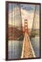 Golden Gate Bridge with Planes, San Francisco, California-null-Framed Art Print