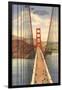 Golden Gate Bridge with Planes, San Francisco, California-null-Framed Art Print