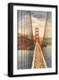 Golden Gate Bridge with Planes, San Francisco, California-null-Framed Art Print