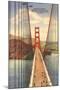Golden Gate Bridge with Planes, San Francisco, California-null-Mounted Art Print
