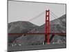 Golden Gate Bridge with Red Pop Border-Emily Navas-Mounted Photographic Print