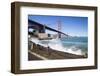 Golden Gate Bridge with the Waves-kropic-Framed Photographic Print