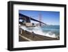 Golden Gate Bridge with the Waves-kropic-Framed Photographic Print