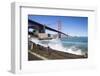 Golden Gate Bridge with the Waves-kropic-Framed Photographic Print
