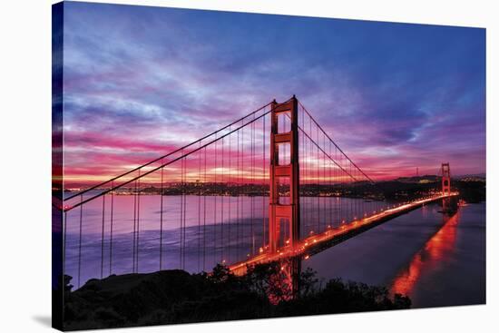 Golden Gate Bridge-Berthold Dieckfoss-Stretched Canvas