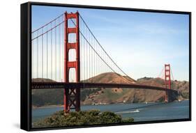 Golden Gate Bridge-ZapIchigo-Framed Stretched Canvas