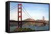 Golden Gate Bridge-ZapIchigo-Framed Stretched Canvas