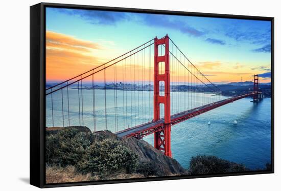 Golden Gate Bridge-prochasson-Framed Stretched Canvas