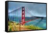 Golden Gate Bridge-Robert Kaler-Framed Stretched Canvas