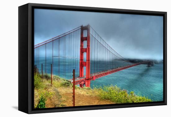 Golden Gate Bridge-Robert Kaler-Framed Stretched Canvas