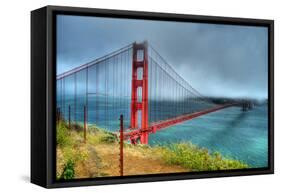 Golden Gate Bridge-Robert Kaler-Framed Stretched Canvas