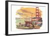 Golden Gate Bridge-null-Framed Art Print