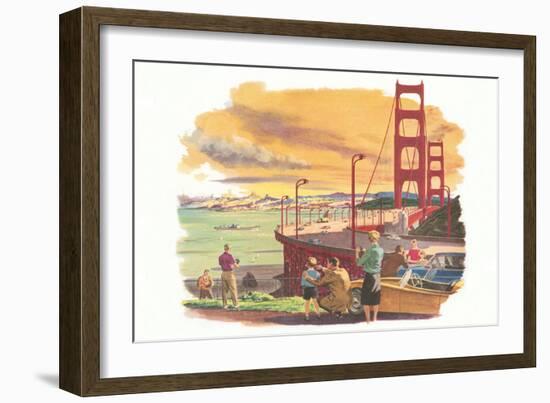 Golden Gate Bridge-null-Framed Art Print