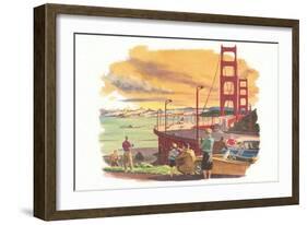 Golden Gate Bridge-null-Framed Art Print