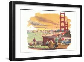 Golden Gate Bridge-null-Framed Art Print