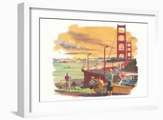 Golden Gate Bridge-null-Framed Art Print