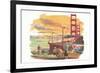 Golden Gate Bridge-null-Framed Art Print