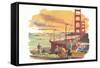 Golden Gate Bridge-null-Framed Stretched Canvas