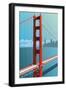 Golden Gate Bridge-Nikola Knezevic-Framed Art Print