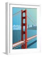 Golden Gate Bridge-Nikola Knezevic-Framed Art Print