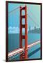 Golden Gate Bridge-Nikola Knezevic-Framed Art Print