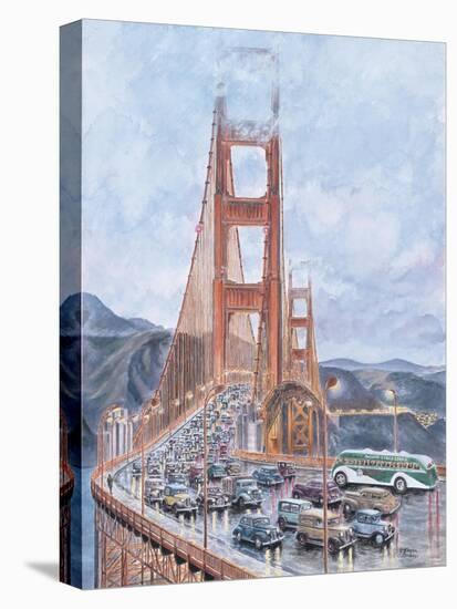 Golden Gate Bridge-Stanton Manolakas-Stretched Canvas